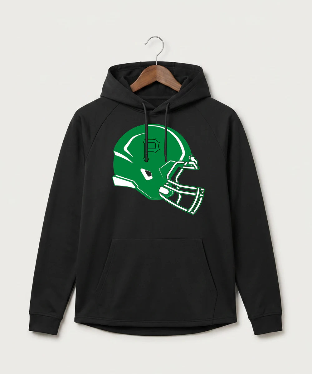 Pipestone Area High School Football (Boys) - Black Hoodie - Full Front
