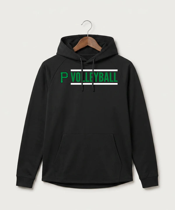 Pipestone Area High School Volleyball (Girls) - Black Hoodie - Full Front