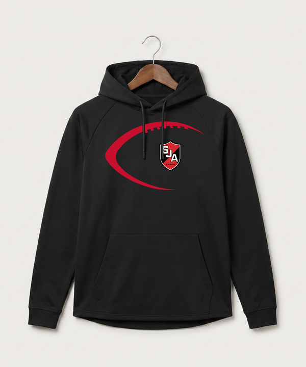 Saint James High School Football (Boys) - Black Hoodie - Full Front