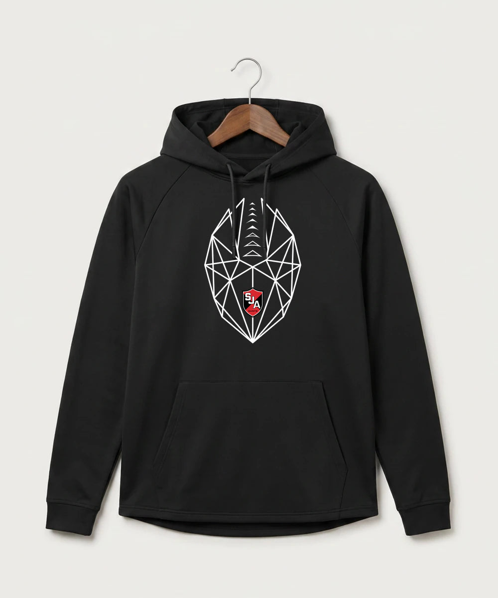 Saint James High School Football (Boys) - Black Hoodie - Full Front