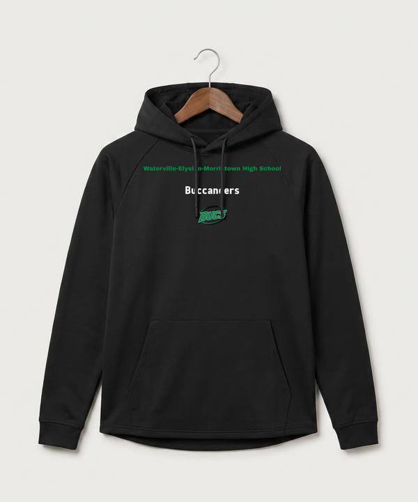 Waterville-Elysian-Morristown High School Football (Boys) - Black Hoodie - Full Front