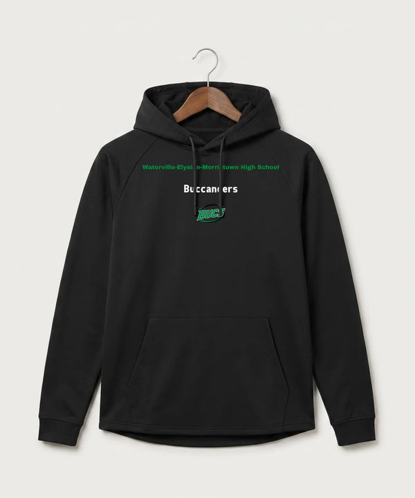 Waterville-Elysian-Morristown High School Football (Boys) - Black Hoodie - Full Front