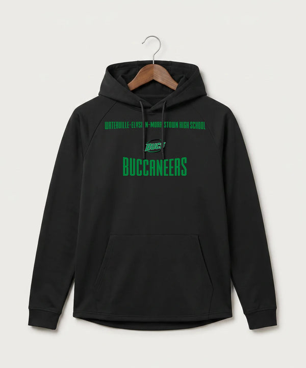 Waterville-Elysian-Morristown High School Football (Boys) - Black Hoodie - Full Front