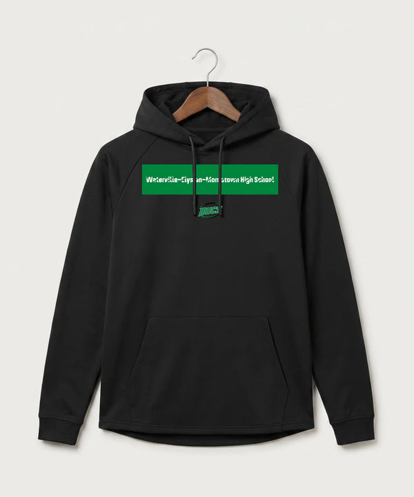 Waterville-Elysian-Morristown High School Football (Boys) - Black Hoodie - Full Front