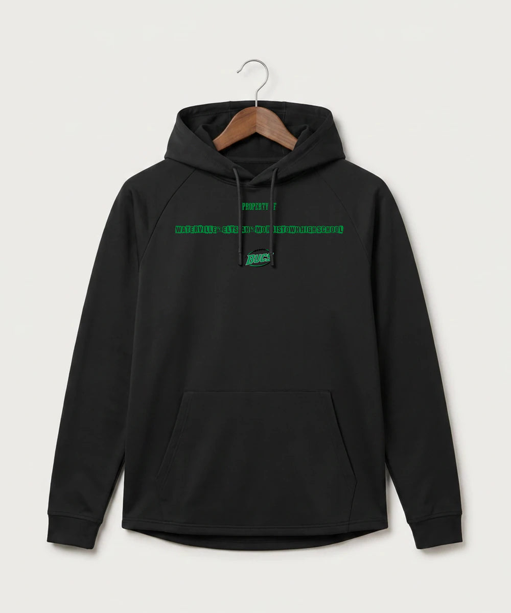 Waterville-Elysian-Morristown High School Football (Boys) - Black Hoodie - Full Front