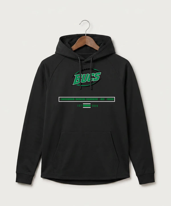 Waterville-Elysian-Morristown High School Football (Boys) - Black Hoodie - Full Front