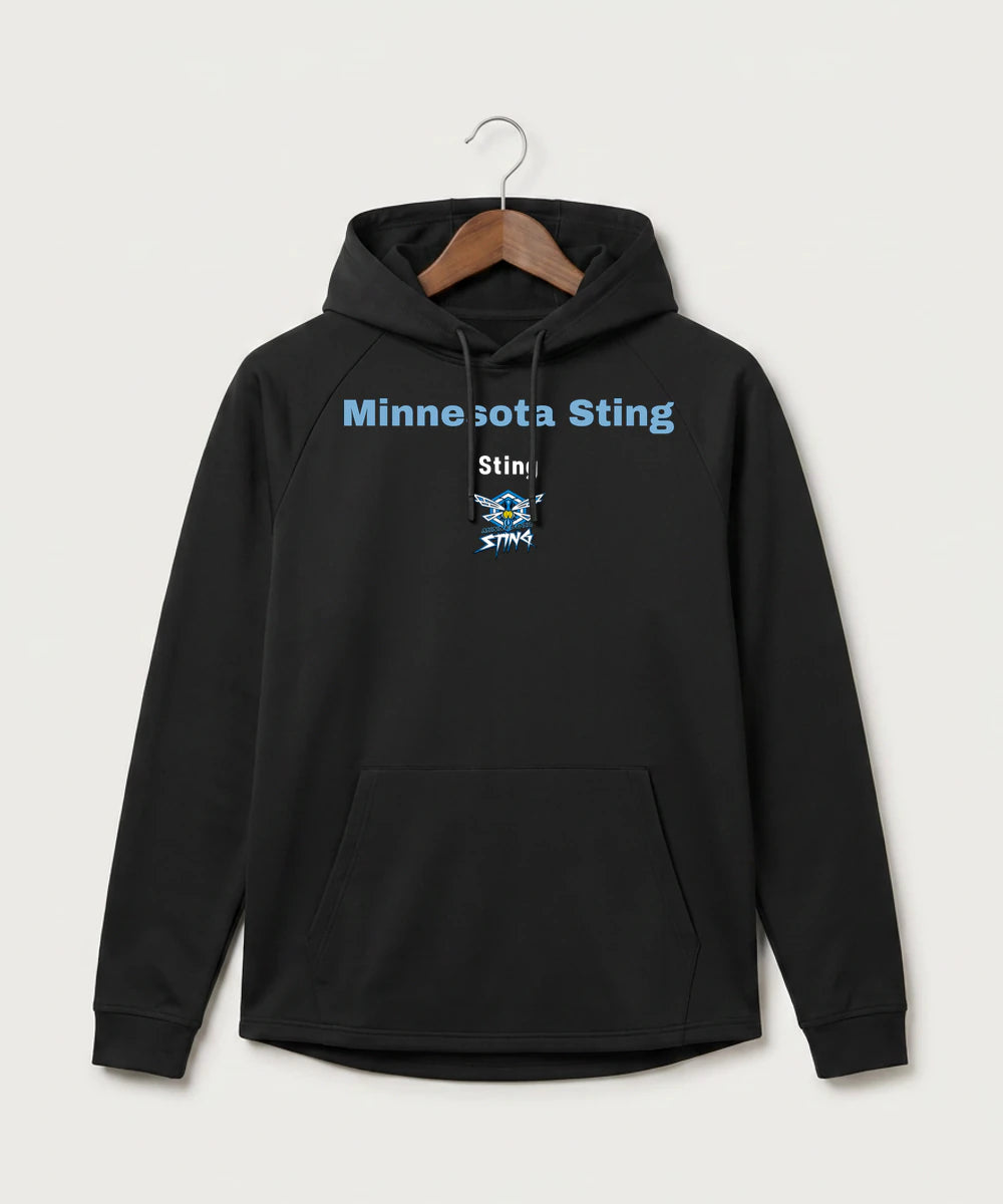 Minnesota Sting Athletics - Black Hoodie - Full Front