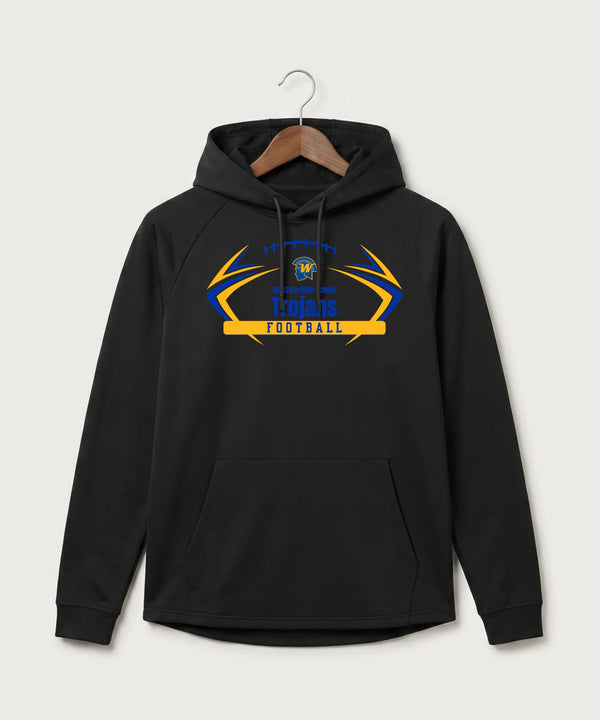 Wayzata High School Football (Boys) - Black Hoodie - Full Front