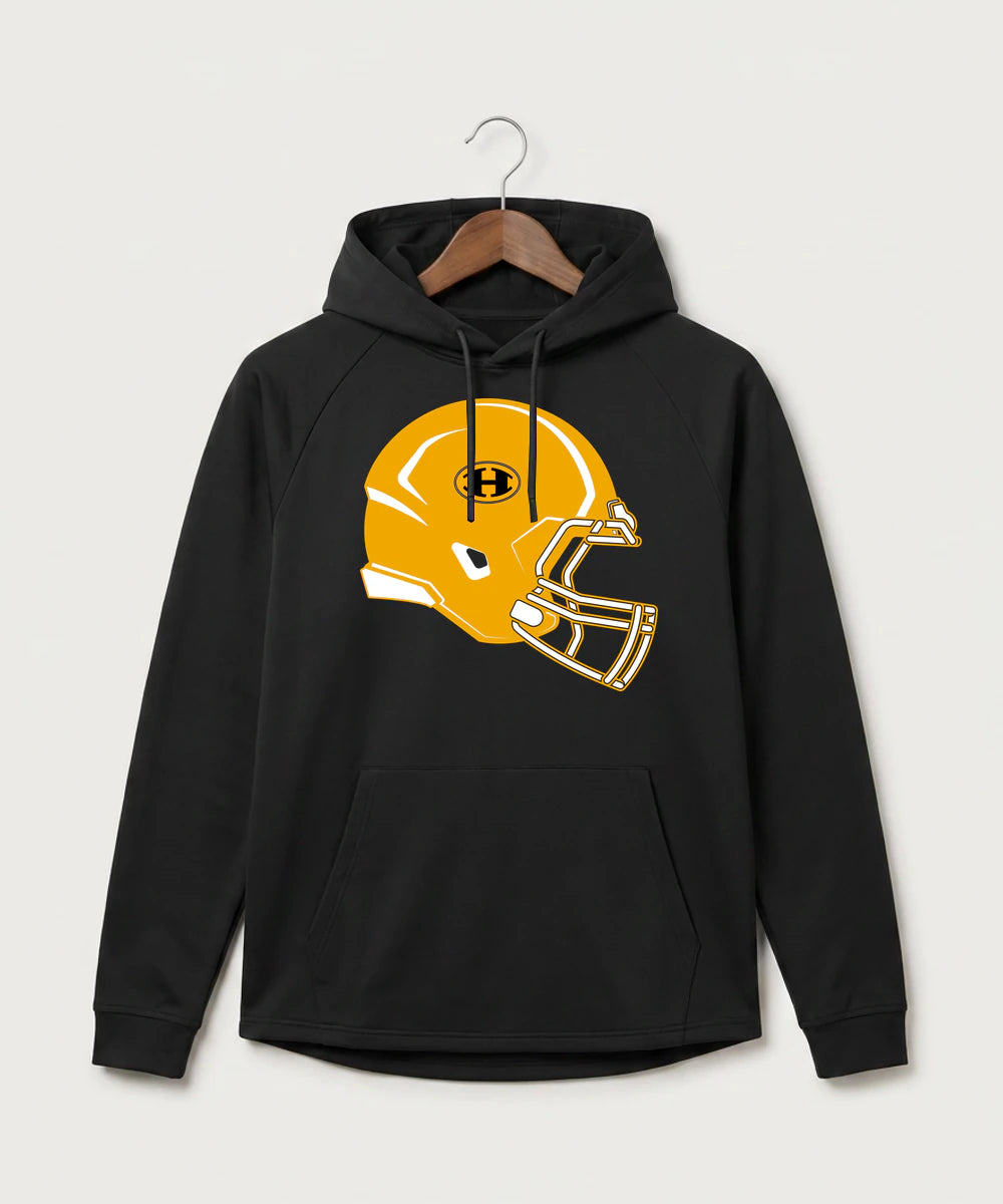Hutchinson High School Football (Boys) - Black Hoodie - Full Front