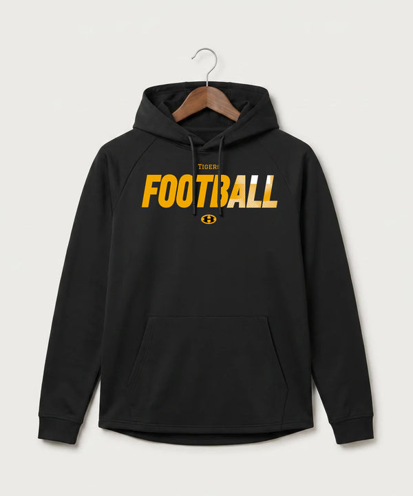 Hutchinson High School Football (Boys) - Black Hoodie - Full Front