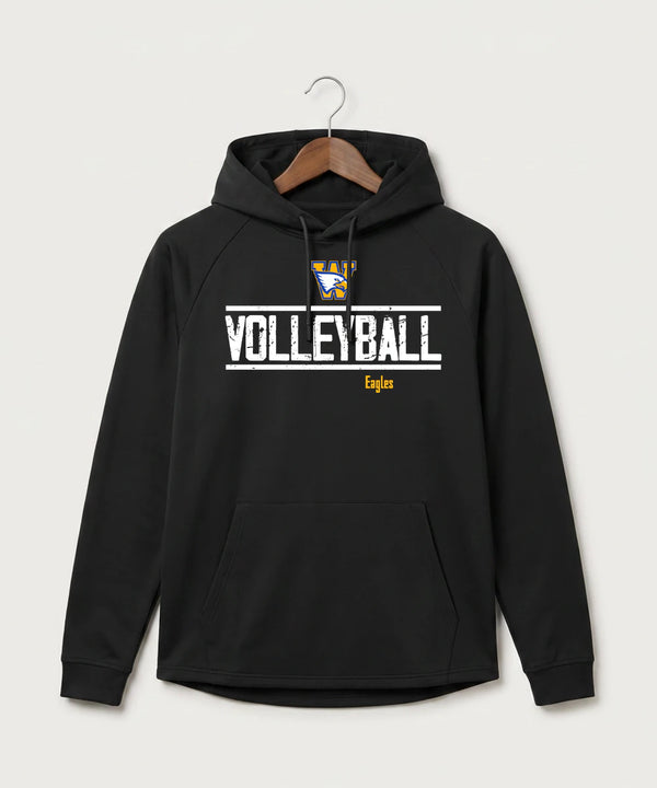 Windom Area High School Volleyball (Girls) - Black Hoodie - Full Front