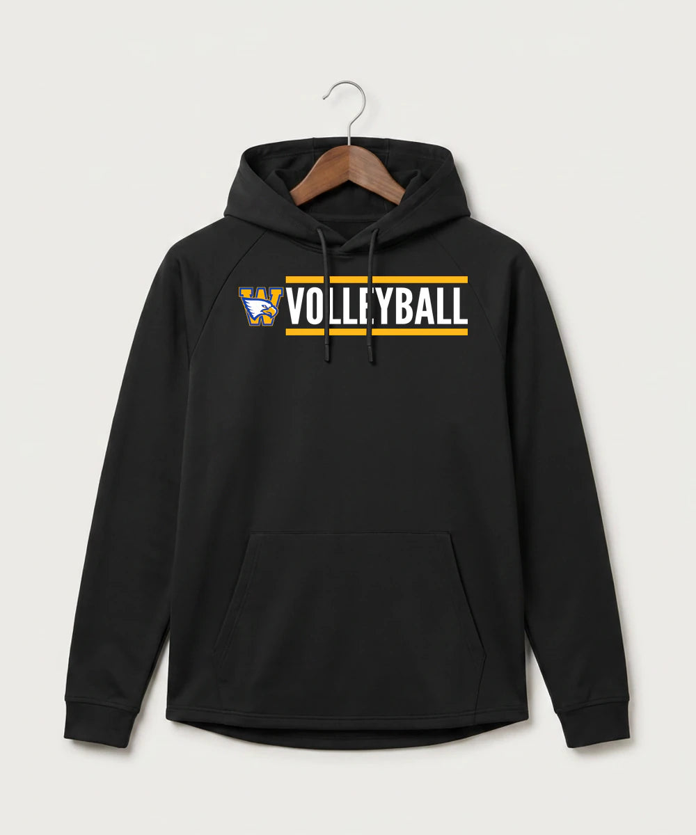 Windom Area High School Volleyball (Girls) - Black Hoodie - Full Front