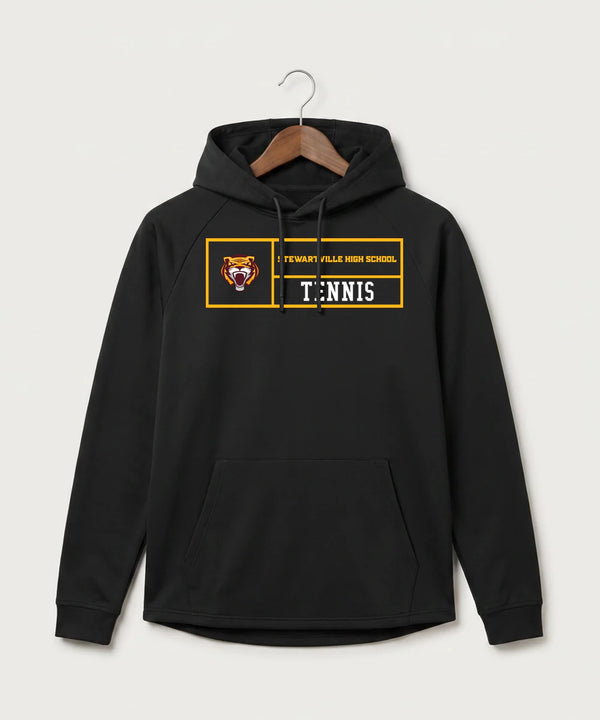 Stewartville High School Tennis (Coed) - Black Hoodie - Full Front