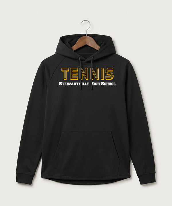 Stewartville High School Tennis (Coed) - Black Hoodie - Full Front