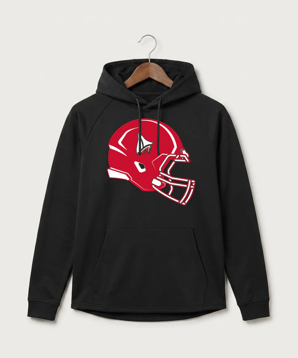 Detroit Lakes Community High School Football (Boys) - Black Hoodie - Full Front