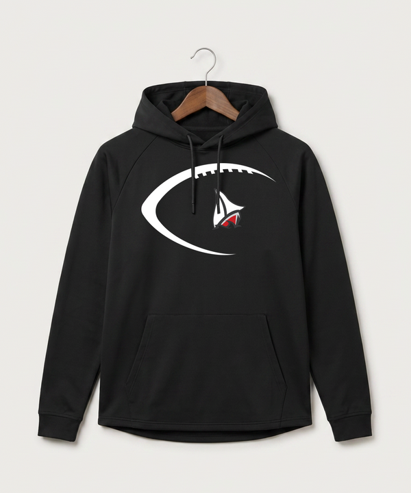 Detroit Lakes Community High School Football (Boys) - Black Hoodie - Full Front