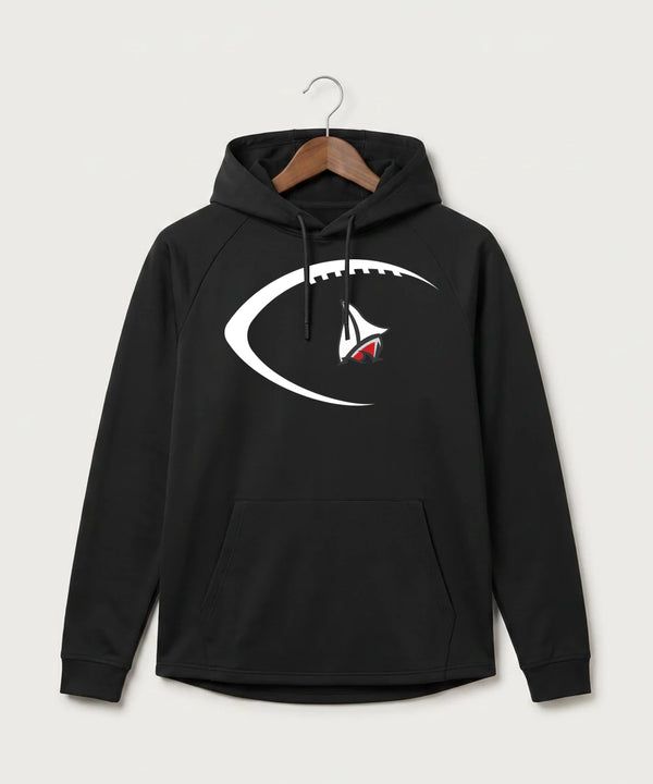 Detroit Lakes Community High School Football (Boys) - Black Hoodie - Full Front