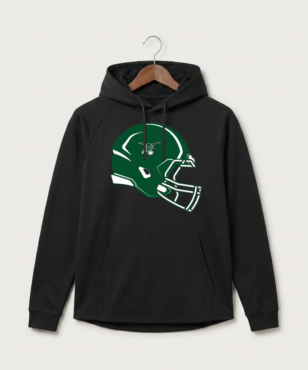 West Fargo High School Football (Boys) - Black Hoodie - Full Front
