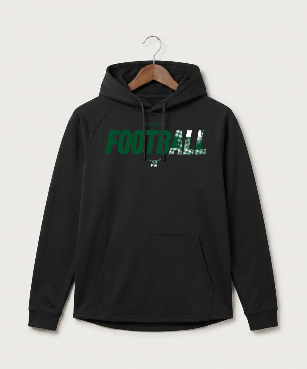 West Fargo High School Football (Boys) - Black Hoodie - Full Front