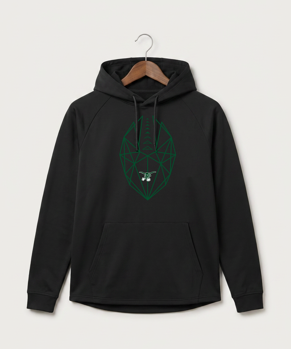 West Fargo High School Football (Boys) - Black Hoodie - Full Front