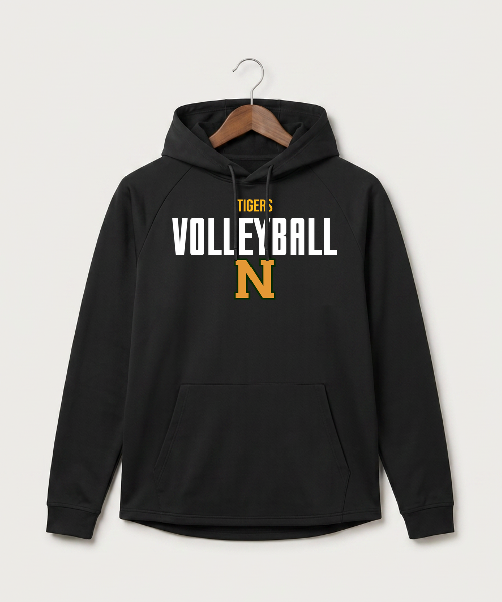 Nevis High School Volleyball (Girls) - Black Hoodie - Full Front