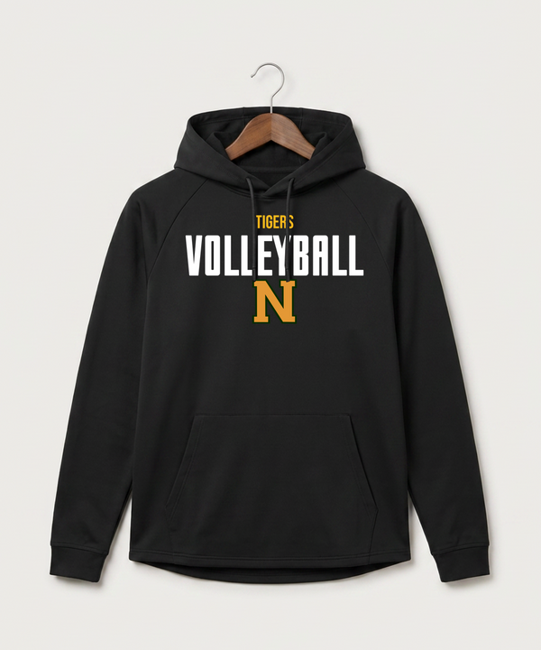 Nevis High School Volleyball (Girls) - Black Hoodie - Full Front