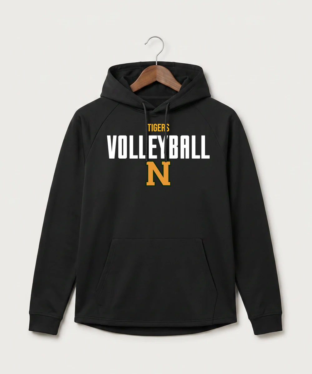 Nevis High School Volleyball (Girls) - Black Hoodie - Full Front