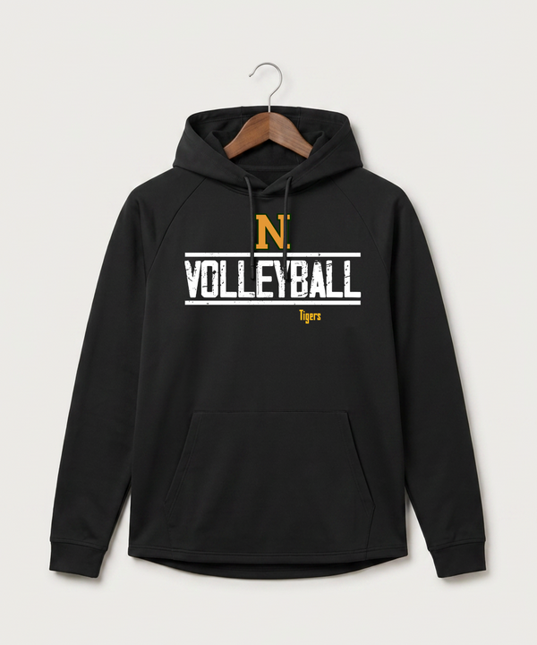 Nevis High School Volleyball (Girls) - Black Hoodie - Full Front
