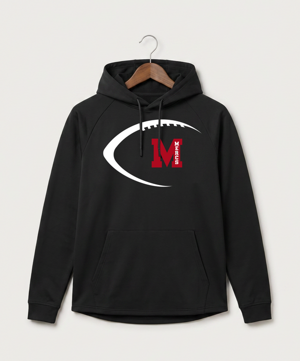Mcgregor High School Football (Boys) - Black Hoodie - Full Front