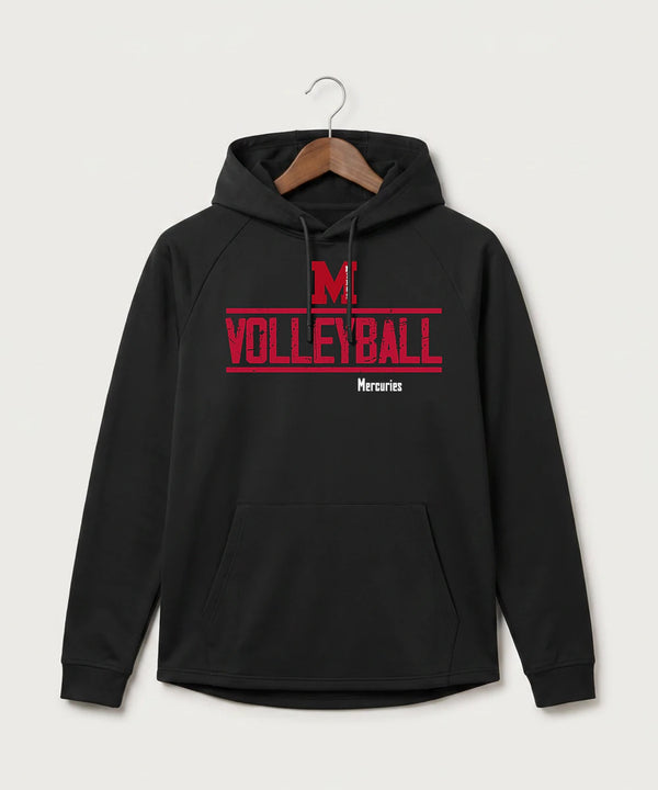 Mcgregor High School Volleyball (Girls) - Black Hoodie - Full Front