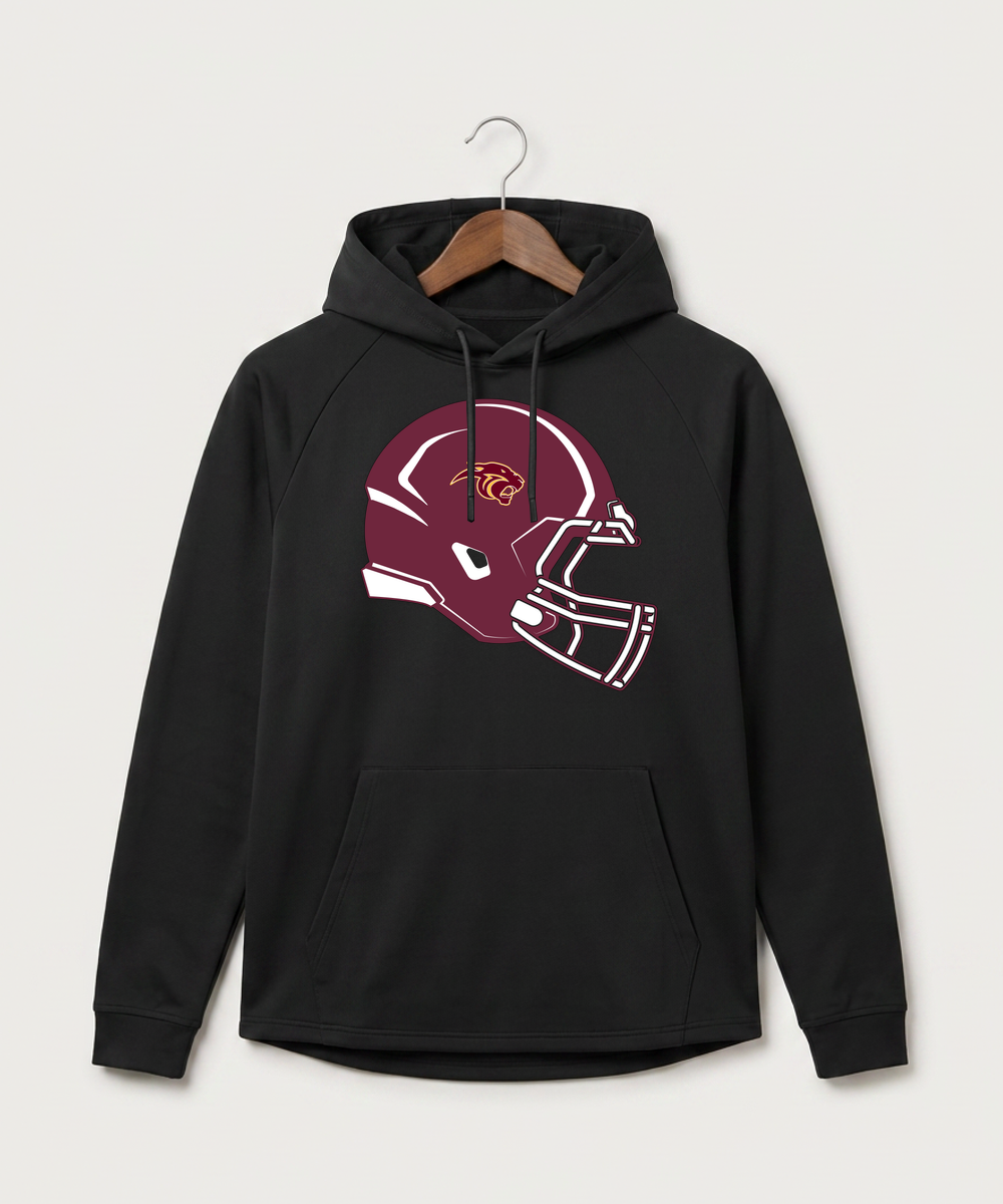 Pine Island High School Football (Boys) - Black Hoodie - Full Front