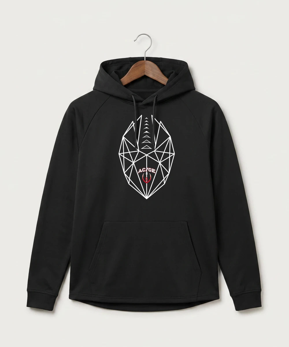 Alden-Conger-Glenville Emmons High School Football (Boys) - Black Hoodie - Full Front