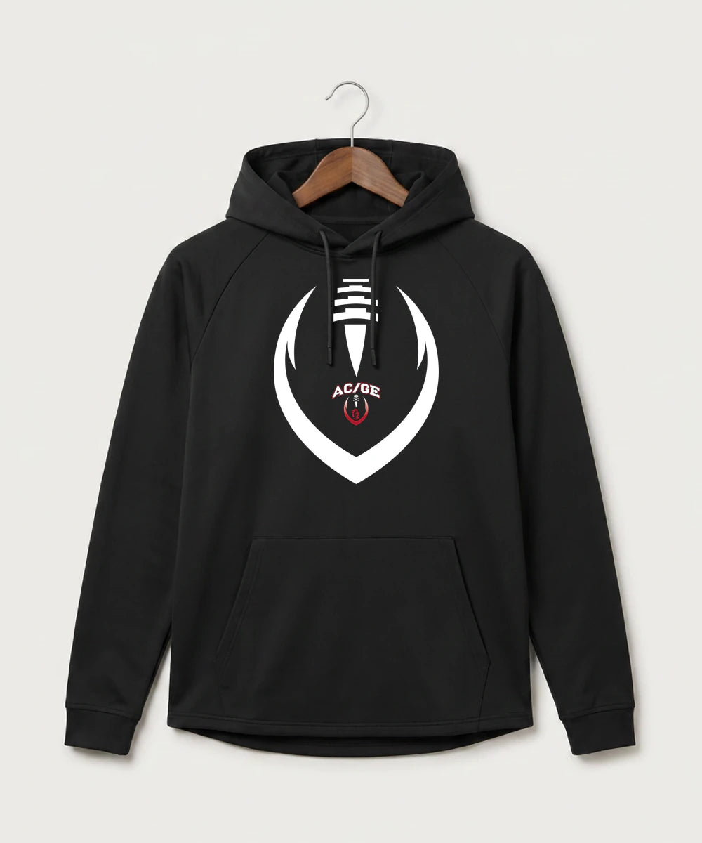 Alden-Conger-Glenville Emmons High School Football (Boys) - Black Hoodie - Full Front