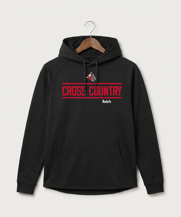 John Marshall High School Cross Country (Coed) - Black Hoodie - Full Front