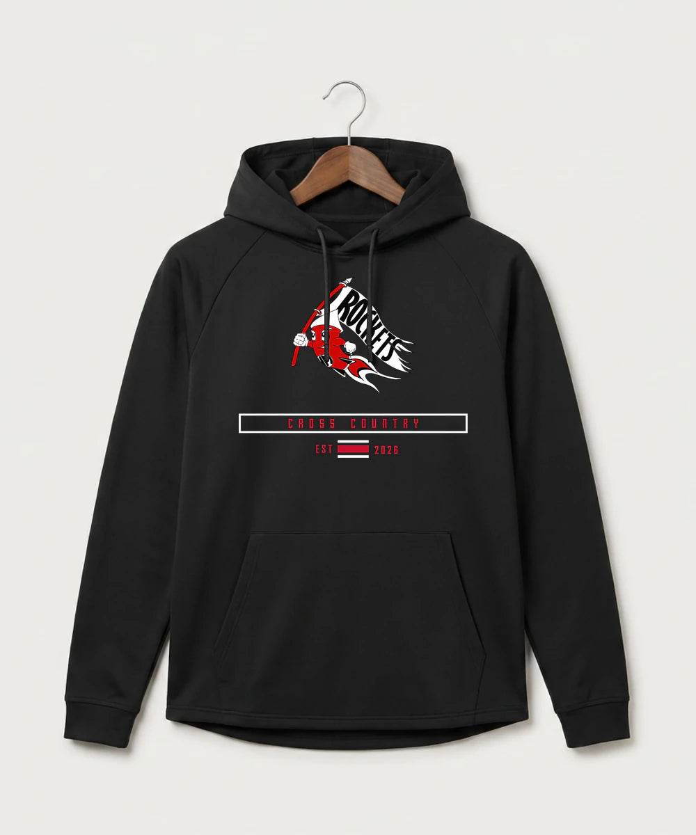 John Marshall High School Cross Country (Coed) - Black Hoodie - Full Front