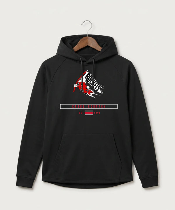 John Marshall High School Cross Country (Coed) - Black Hoodie - Full Front