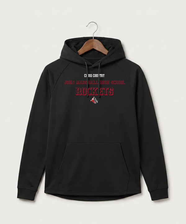 John Marshall High School Cross Country (Coed) - Black Hoodie - Full Front