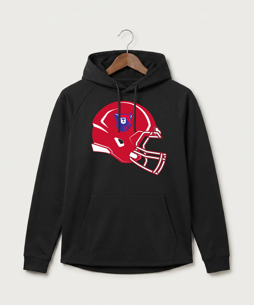 Bertha Hewitt High School Football (Boys) - Black Hoodie - Full Front