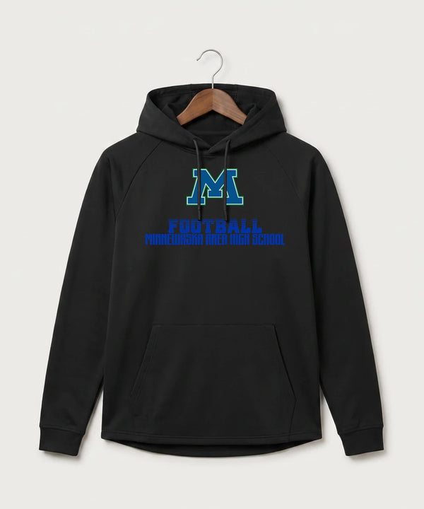Minnewaska Area High School Football (Boys) - Black Hoodie - Full Front