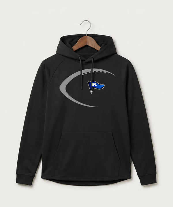 Red Lake County Central Football (Boys) - Black Hoodie - Full Front