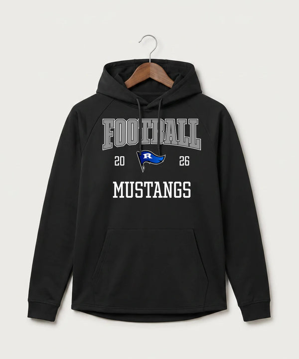 Red Lake County Central Football (Boys) - Black Hoodie - Full Front