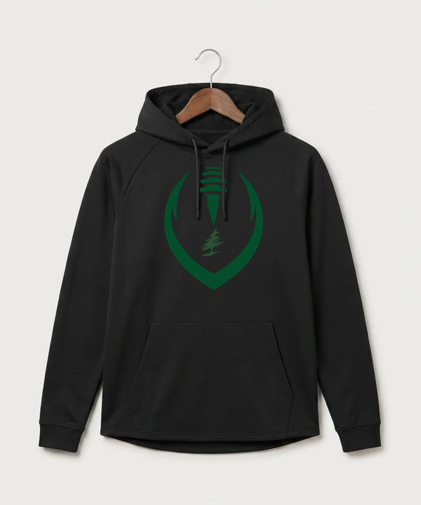 DC Everest High School Football - Black Hoodie - Full Front