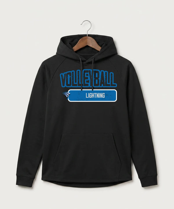 Eastview High School Volleyball (Girls) - Black Hoodie - Full Front