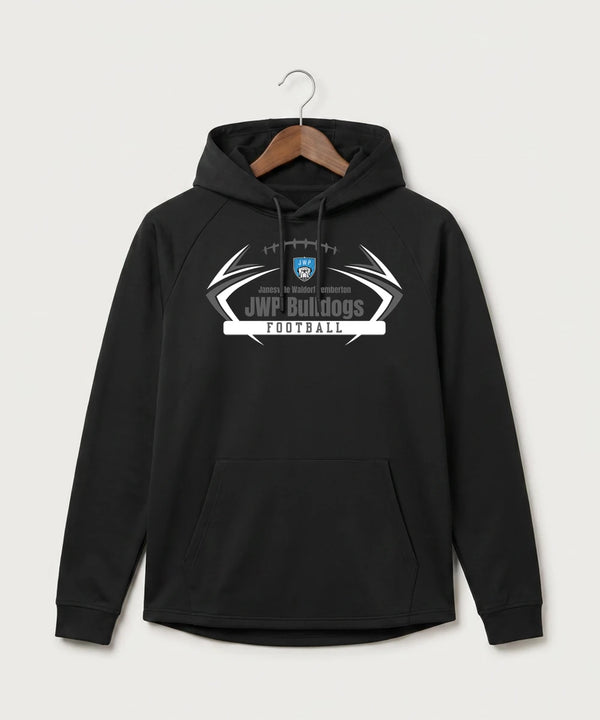 Janesville Waldorf Pemberton Football (Boys) - Black Hoodie - Full Front