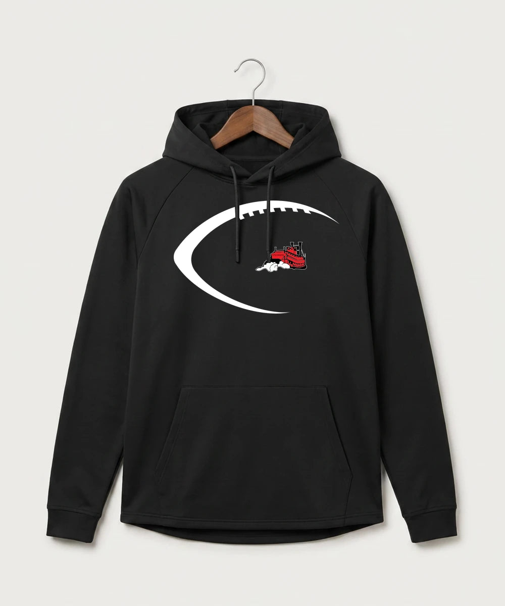 Fulton High School Football (Boys) - Black Hoodie - Full Front