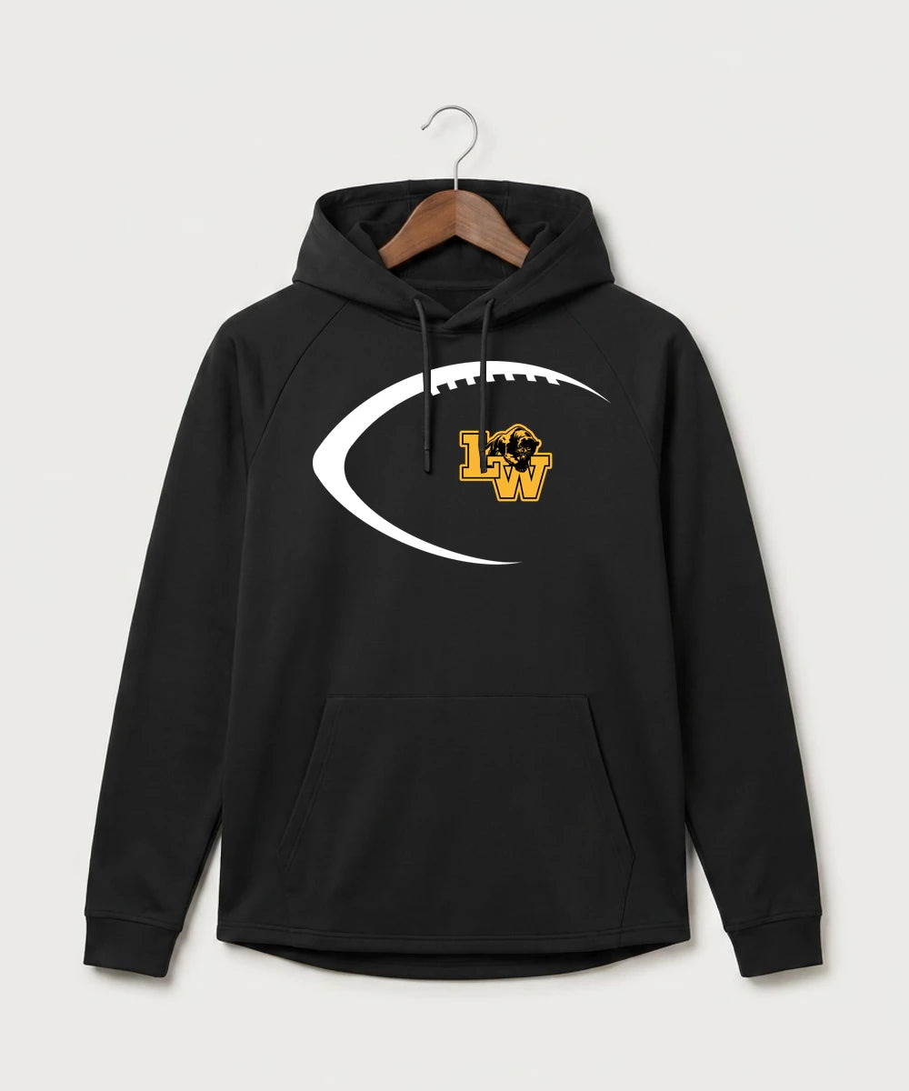 Le-Win Football - Black Hoodie - Full Front