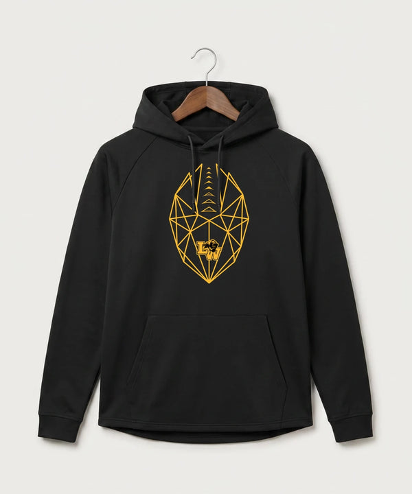 Le-Win Football - Black Hoodie - Full Front