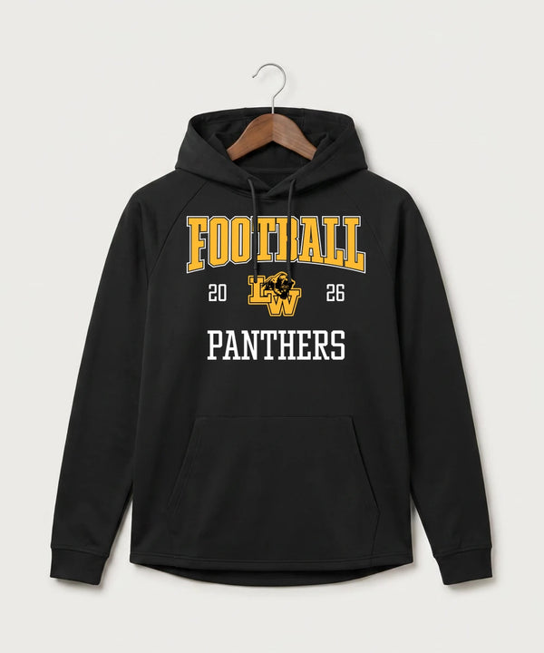 Le-Win Football - Black Hoodie - Full Front