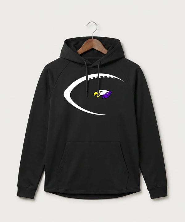 Red Wing High School Football - Black Hoodie - Full Front