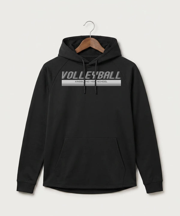 Kingsland High School Volleyball (Girls) - Black Hoodie - Full Front